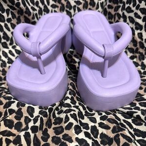 Melissa Purple Platform Sandals